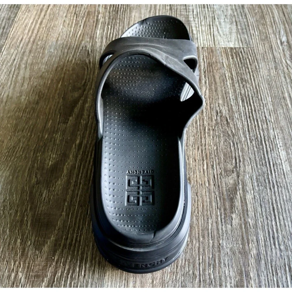 Givenchy Paris Amputee LEFT SHOE ONLY Black Slide Sandals Italy EU 41 US 8 NWOT